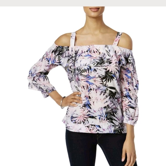 NYDJ Tops - NYDJ MSRP$98 Halter off the shoulder floral blouse NYDJ Tops - NYDJ MSRP$98 Halter off the shoulder floral blouse
